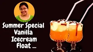Vanilla Ice Cream Float Mocktail Recipe II Summer Special