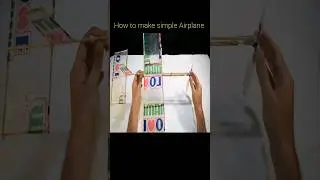 Rubber band powered Airplane - Science projects