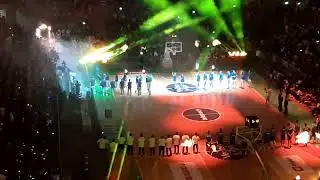 Luka Doncic entrance to Arena. Crowd goes NUTS!