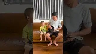 I'm dying to laugh at this dad, I won't play anymore #shorts #funny #cutebaby #cute #comedy #baby