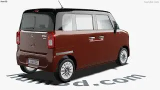 Suzuki Wagon R Smile hybrid 2024 3D model by 3DModels.org