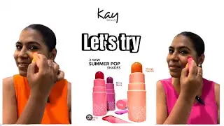 Kay Beauty Jelly lip and cheek popsicle wand | Orange popsicle and strawberry crush #kaybeauty