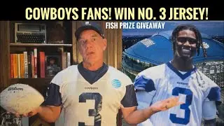 #DallasCowboys FISH FANS: Rep George Pickens and WIN No. 3 Practice Jersey! Subscribe NOW!