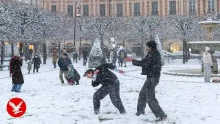 Live: Heavy snow grounds Paris flights as big freeze brings travel chaos to Europe