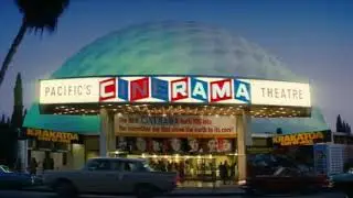 Neon lights scene in Once upon a time in the Hollywood