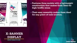 Center City Print X Banner Display