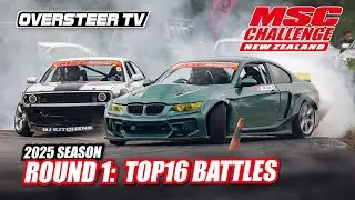 MSC Challenge NZ 2025 &bull; Round 1 &bull; Top 16 Battles (Live Stream) &bull; Meremere Drift Park