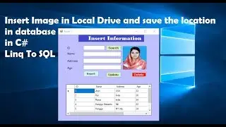 How to Save Image in Specific Folder and Save Path to SQL Database in c# linq | Swift Learn