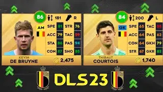 BELGIUM PLAYERS RATING IN DLS 23! | DREAM LEAGUE SOCCER 23