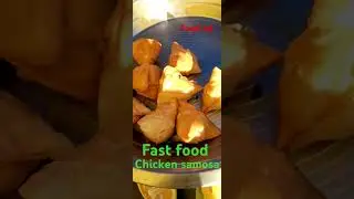 Chicken samosa fastefood #youtubeshorts #video #viral food od