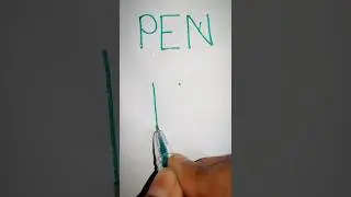 how to draw pen name logo easy #shotrs #viralshorts #logo #pen #name #art