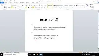 Preg_split() function in php| split function in php| php function| php programming|technical Shekhar