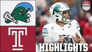 Tulane Green Wave vs. Temple Owls | Full Game Highlights | ESPN College Football