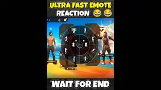 Ultra Fast Emote ⚡ Reaction 😂 #shorts #freefire