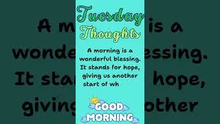 Tuesday Thoughts / Inspirational Quotes / Quote of the Day / Motivational Quote / Thoughts