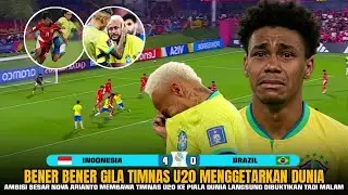 🔴BERLANGSUNG TADI MALAM - BENER BENER GILA TIMNAS U20 GAYANG BRAZIL ~ AMBISI UNTUK LOLOS PIALA DUNIA