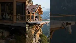 Mountain Edge Cabin Destroyed by Sudden Landslide Collapse