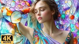 Visual Poems | Ethereal |Stained Glass Fantasy | [AI Music Video]