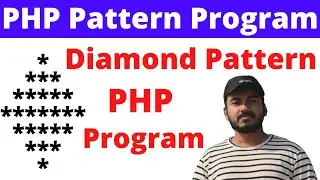 Diamond Pattern Program in PHP | PHP Star Pattern Program | Star Diamond Pattern Program PHP Bangla