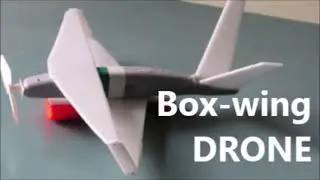 www.innohub.pro High payload DRONE with swept BOX-wing avoided wingtip induced drag- patent pending