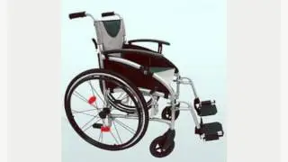 Z-Tec Lite Folding Self Propelled Wheelchair