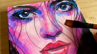 Painting A Colour Portrait / Acrylic Technique