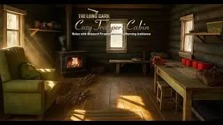 The Long Dark Ambience | Trapper's Cabin #2 | 10 Hours | Blizzard & Fireplace for Sleep & Relaxation