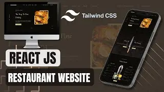 React Tailwind CSS tutorial restaurant website design!