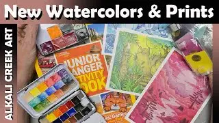 Wonderful New Watercolors, Art Prints and More!  31 Purplefish, A. Gallo, etc.