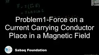 Problem1-Force on a Current Carrying Conductor Place in a Magnetic Field, Physics Lecture | Sabaq.pk