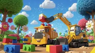 Fun Construction Songs for Kids and Toddlers | Happy Action Rhymes and Many More Fun Songs!