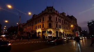 Recorrido nocturno por los jirones del centro de la ciudad | Lima Travel 4k