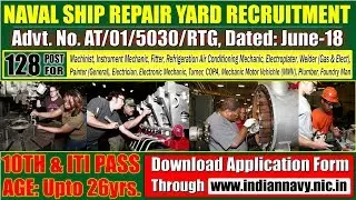 Naval Ship Repair Yard Apprentice Recruitment 2018 - Apply Online for 128 Posts