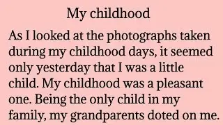 How to write an essay about my childhood ? | My childhood | childhood |Nifty's English