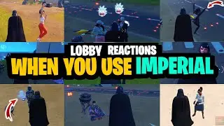 entire lobby REACTIONS when you use IMPERIAL MARCH EMOTE (Fortnite)!