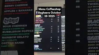 menu coffeeshop bagheera 28. Oktober 2025