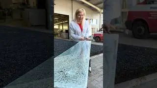 Experiment: Breaking 2-Layer Tempered Glass #shorts  #glassart
