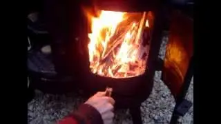 GAS BOTTLE OVEN WOOD BURNING STOVE