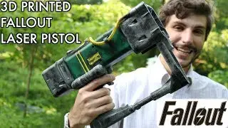 3D Printed Fallout Laser Pistol w/ Case and Energy Cells!