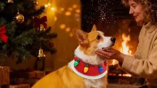 The Ultimate Holiday Look! 🚨 Light-Up Dog Christmas Bandana & Outfit 🎄🐶