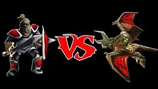 Footmen vs Wyvern Riders (fully upgraded/100 limit)