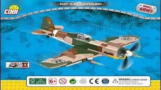 Cobi Instructions | Small Army / WW2 | 5528 | Fiat G.55 Centauro - Italian Fighter Plane