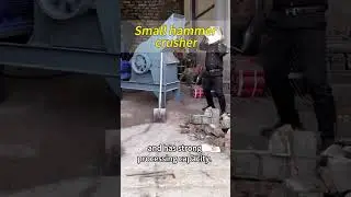 Hammer crusher, high-efficiency crushing, one-click processing of hard rock ore