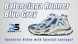 Balenciaga Runner Blue Grey Unboxing  | Rsnow Unbox