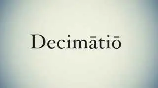 Decimation, Not the Best Motivational Tactic