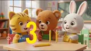Learn Numbers 1-3 | Cute Animal Learning | Mini Magic World
