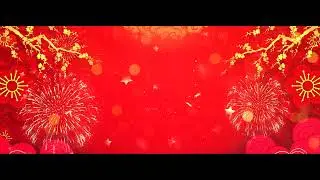 Happy new year Fire Particles animation background without text background