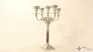 Antique Pair Sterling Silver Candelabra by Charles Boyton