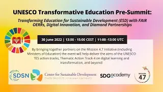 UNESCO Transformative Education Pre-Summit