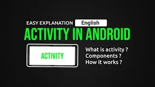 What Is Activity In Android | Activity In Android Studio | Android Tutorials in English